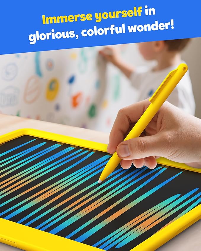 TEKFUN LCD Writing Tablet Doodle Board, 12inch Colorful Drawing Tablet Writing - Image 4