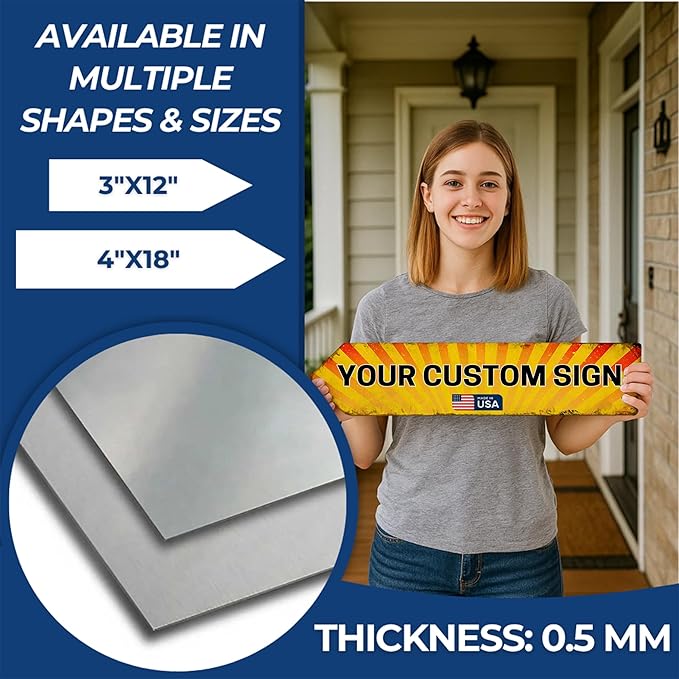 Custom Left Arrow Metal Sign by DC | Directional Signs - Image 4