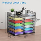 Marbrasse Desktop Literature Organizer, Mesh Paper Organizer, Desk Organizers - Image 4