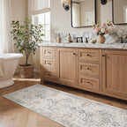 GENIMO 2x7 Area Rugs for Living Room, Machine Washable Non Slip Vintage Retro - Image 4