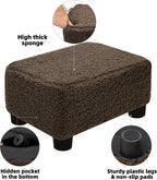 carolmade small foot stool ottoman footstool with legs on a desk or shelf