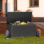 TARKARI 320 Gallon Lockable Resin Deck Box, Waterproof & UV-Resistant Outdoor - Image 5