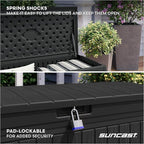 Suncast 80-Gal. Waterproof Resin Large Outdoor Patio Deck Box - Image 5