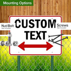 Custom Arrow, Custom Directional Sign, Two Way Arrow, 36x48 Inches, Rust Free - Image 5
