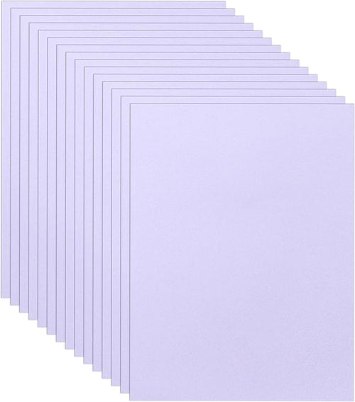 100 Sheets Purple Cardstock 8.5 x 11 Craft Paper, 75lb Light Purple Card Stock by Guakicae