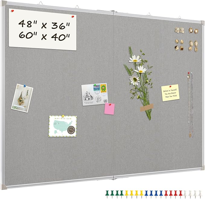 AMUSIGHT Double-Sided Large Cork Board by AMUSIGHT