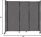 Versare Straightwall Sliding Portable Wall Partition | Freestanding Office - Image 7