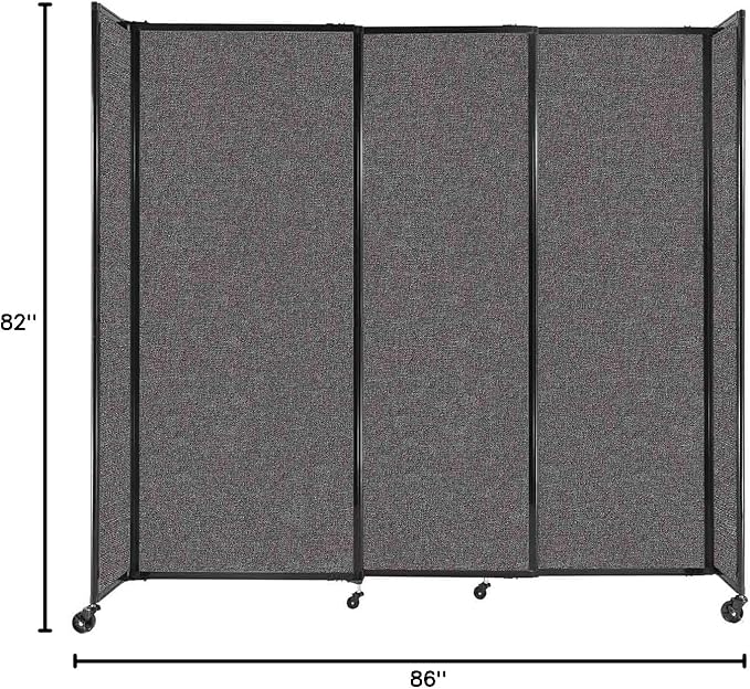 Versare Straightwall Sliding Portable Wall Partition | Freestanding Office - Image 7