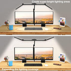 micomlan led desk lamp with clamp, architect desk shown in use