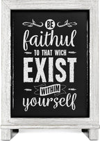Rustic Whitewash Tabletop Chalkboard Sign/Hanging Magnetic Wall - Image 8