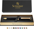 Scriveiner Luxury EDC Fountain Pen, Stunning Black Pocket Pen - Image 9