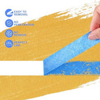 NEOACT 30 Rolls Blue Painters Tape 1 Inch Wide, 55 Yards Multi-Surface Bulk - Image 4