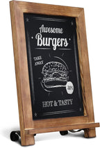 HBCY Creations Rustic Torched Wood Tabletop Chalkboard by HBCYCreations