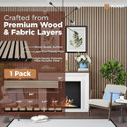 Avana Modern Acoustic Wood Wall Panels – 94.4 X 12.6 Inch White Oak Acoustic - Image 4