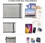 3 Pcs Fireproof Waterproof Document Bag, Fire and Water Resistant Safe Zipper - Image 3