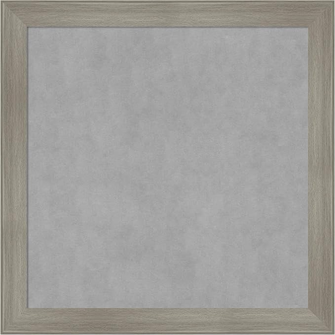 Amanti Art Grey Framed Magnetic Board 28x28 Medium Vision Board by AmantiArt