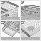 Marbrasse Mesh Desk Organizer, Pen Organizer - Image 6