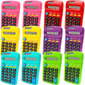 12 Pack Pocket Calculator Bulk: 8 Digit Hand Held Basic Calculator Small Solar by Qneiaym