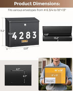 LAND·VOI Locking Wall-Mount Mailbox - Image 6