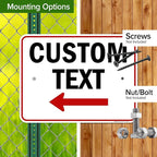 Custom Arrow, Custom Directional Sign, Left Arrow, 18x24 Inches, Rust Free .063 - Image 5