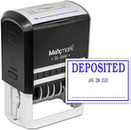 MaxMark Large Self-Inking Rubber Date Office Stamp by Maxmark