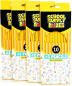 School Supply Boxes | 10 ct. Wooden Pencil Pack | 12 Packs | Pre-Sharpened No. - Image 3