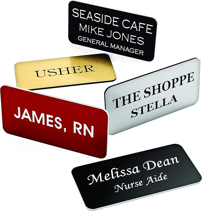 Custom Engraved Name Tag Badges – Personalized Identification - Image 2