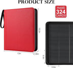 GEAoffice Premium Top Loader Binder 9 Pockets, Waterproof PU Leather Card Binder - Image 4