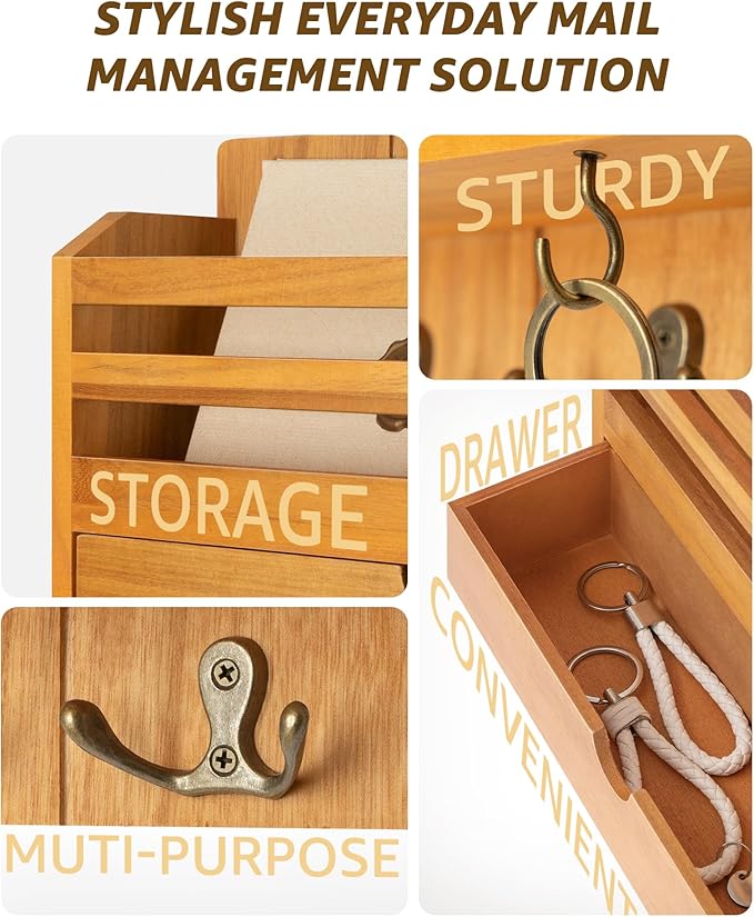 Rebee Vision Modern Farmhouse Mail Organizer - Image 4