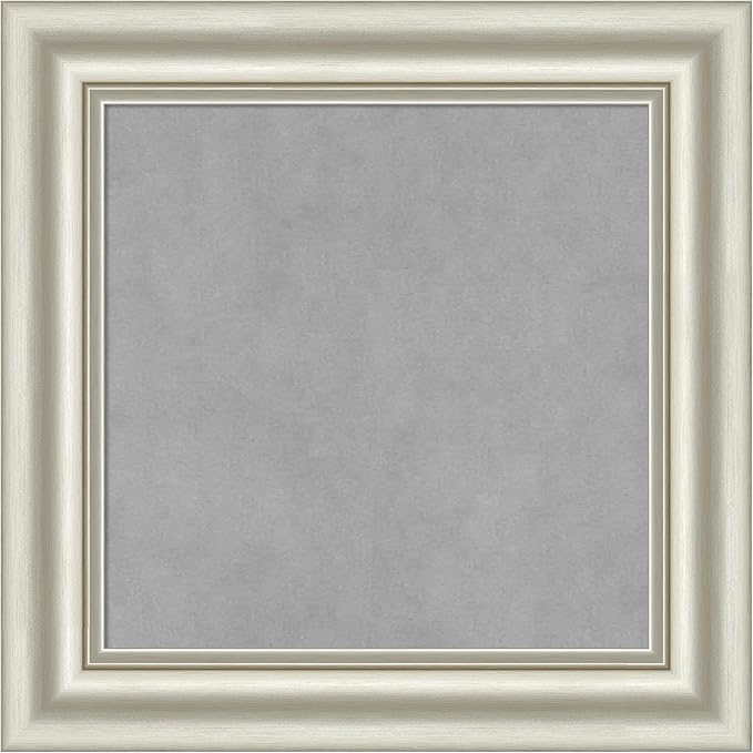 Amanti Art Silver Framed Magnetic Board 22x22 Small Vision Board by AmantiArt