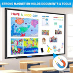 H-Qprobd 48"x24" Magnetic White Board Dry Erase Wall Mount Whiteboard - Image 6