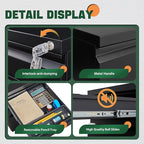 Letaya 3 Drawer Mobile File Cabinet - Image 8