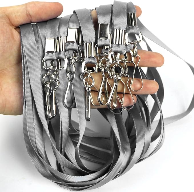 Beebel Gray Lanyard Bulk Lanyards - Image 5
