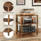 3-Tier AV Media Player Stand, Modern Stereo Cabine, Game Console Shelf - Image 7