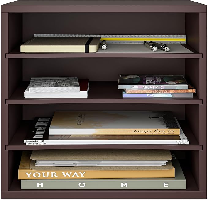Ballucci 4-Tier Paper Organizer, Desk File Organizer, Stackable Letter Tray - Image 8