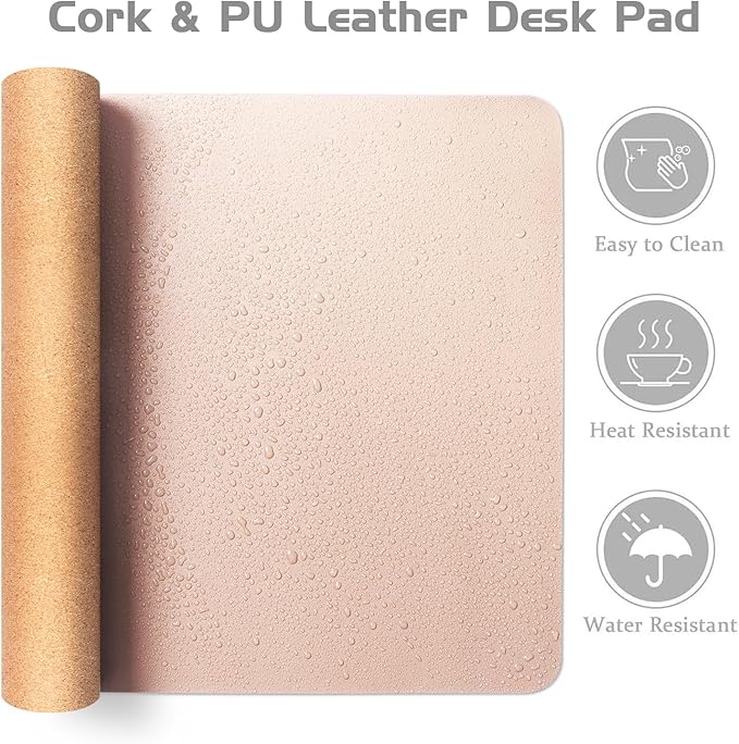 Aothia Double-Sided Desk Pad – 35.4" x 15.7" Leather Desk Mat - Image 4