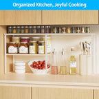 Golener Countertop Organizer Corner Shelf, 2 Tier Adjustable Stackable Corner - Image 2