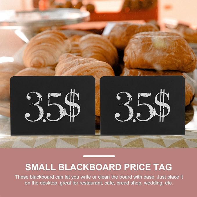VILLCASE 10pcs Shaped Mini Blackboards Desktop Message Signs - Image 7