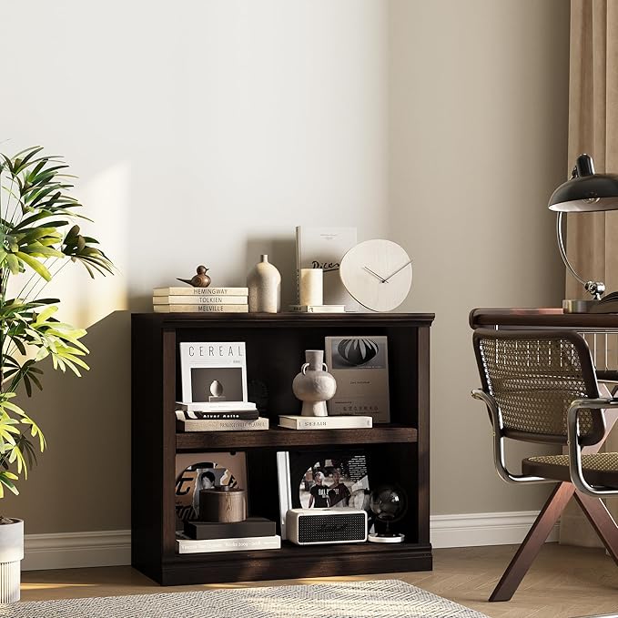 Bevfint Bookcase, Open Storage Book Cases/Shelves, Floor Standing Indoor - Image 3