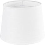 Large White Texture Lamp Shades-14"Top × 16" Bottom × 11" High, Drum Lampshades