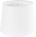 Large White Texture Lamp Shades-14"Top × 16" Bottom × 11" High, Drum Lampshades by GOSO