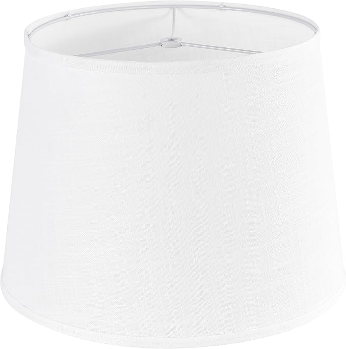 White Texture Lamp Shade Drum Lampshades Replacemnt by GOSO