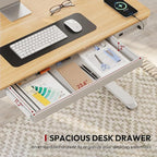 Standing Desk with Drawer, Electric Height Adjustable Home Office Desk with - Image 4