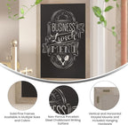 HBCY Creations 24" X 36" Weathered Lightwash Solid Wood Frame Wall Chalkboard - Image 2
