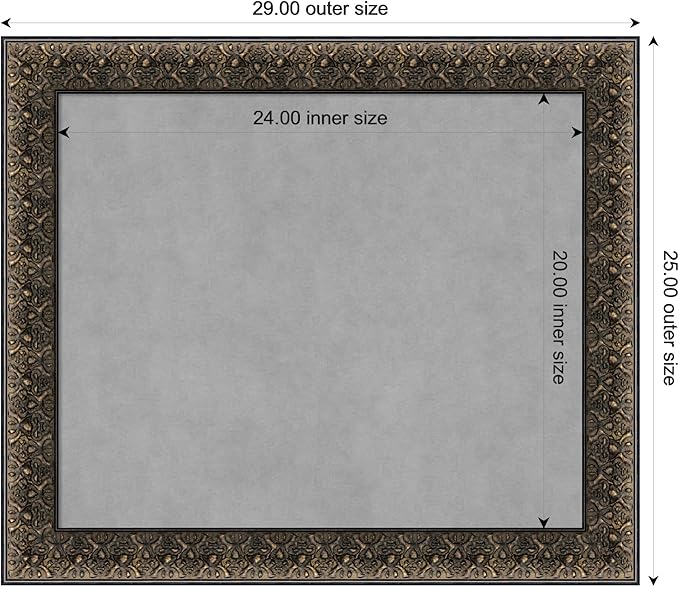 Amanti Art Black Framed Magnetic Board 25x29 Medium Vision Board - Image 4