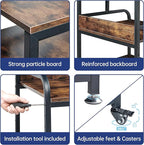 Fannova 23.6" Deep Extra Large Printer Stand, 3 Tier Printer Table - Image 8