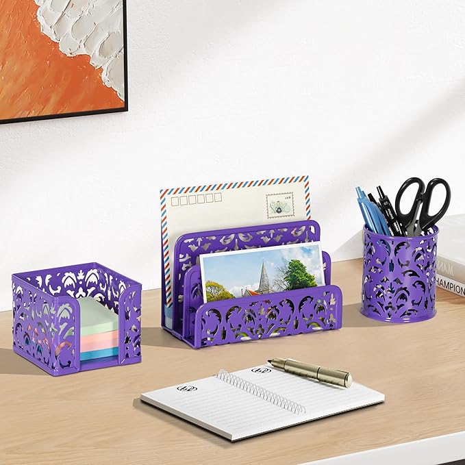 EasyPAG Desk Organizers and Accessories 3 Pieces Office Organizer Set - Image 3