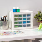 IRIS USA Small Drawer Organizer Storage, 16-Drawer Craft Cabinet - Image 9