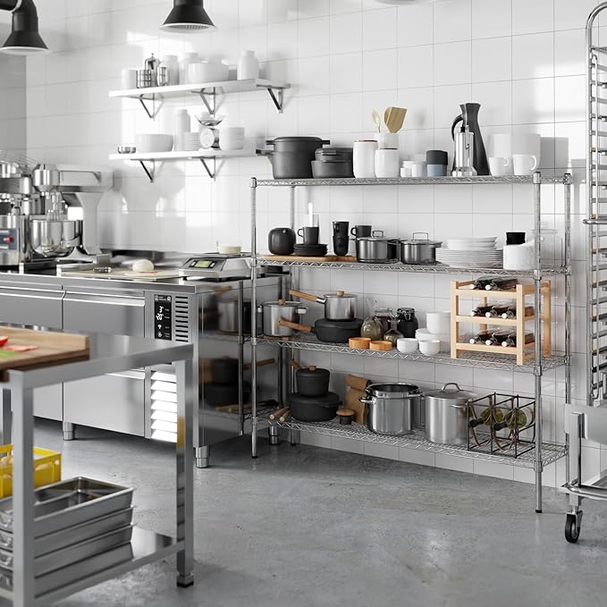 Regal Altair 14" Deep x 60" Wide x 54" Height Wire Shelving Kit | 4-Tier | NSF - Image 5