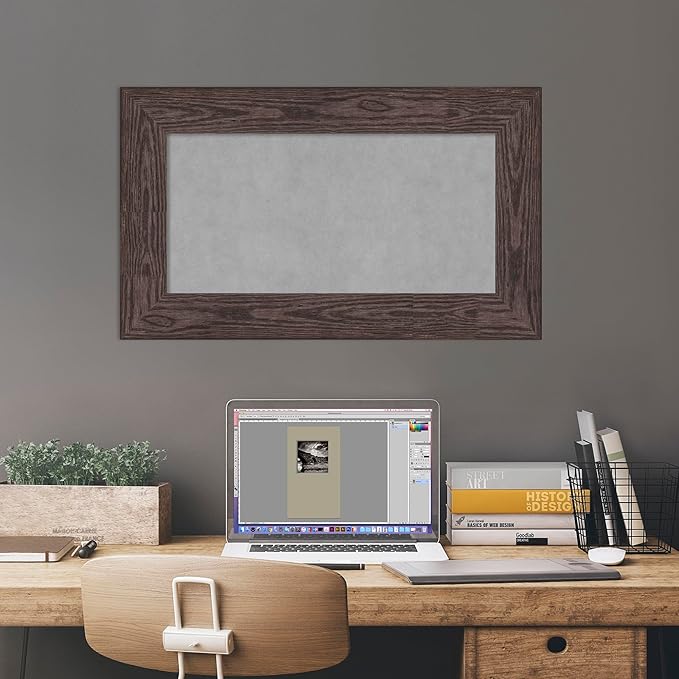 Amanti Art Black Framed Magnetic Board 18x30 Small Vision Board - Image 5